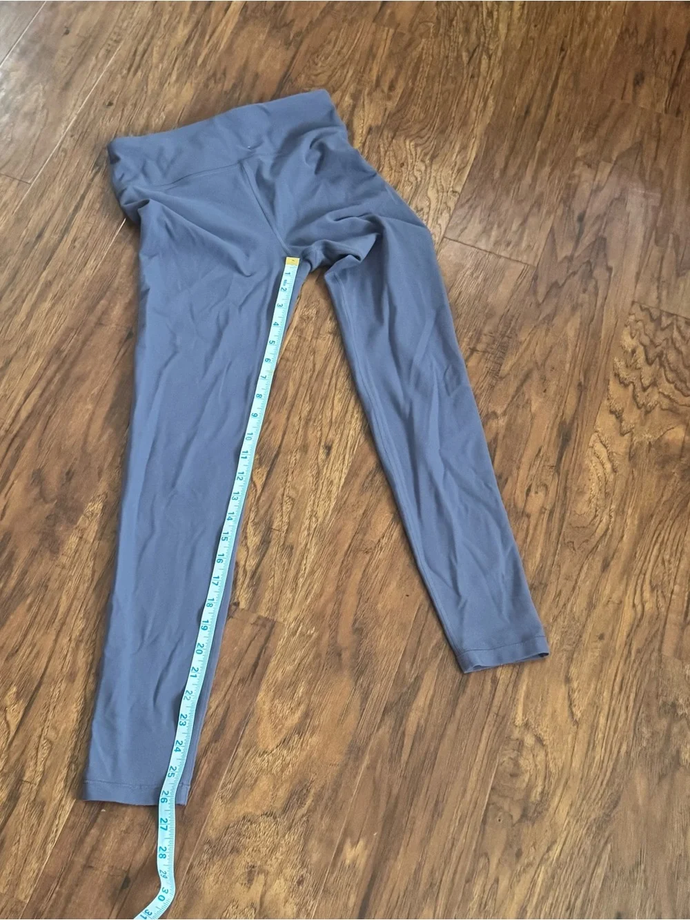 Athleta Girl High Rise Powervita Chit Chat Leggings Blue XL/14 Youth Athletic